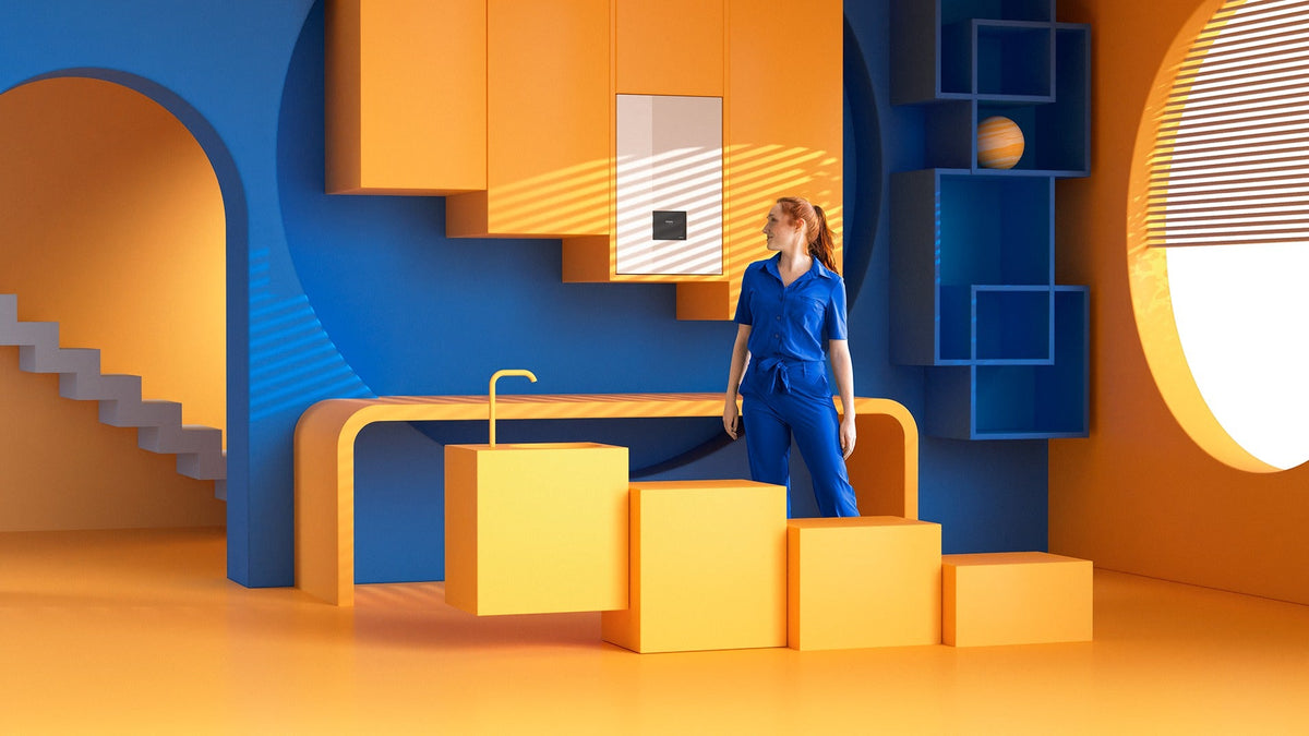 SAMSUNG EHS Mono HT 14 kW – Bez zásobníka · 1 zóna, 3f — hydro jednotka AI Home v kuchyni