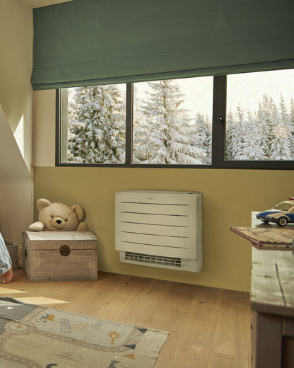 DAIKIN Perfera F Nepura FVXTM30B — parapetná klimatizácia v interiéri