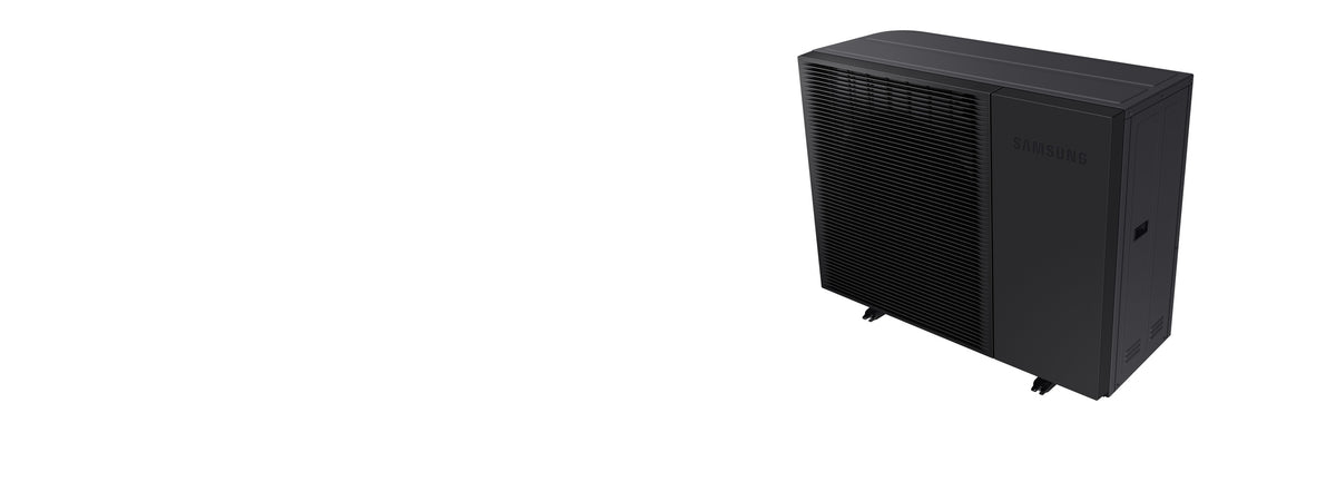 Tepelné čerpadlo SAMSUNG EHS Mono R290 pump — monoblok, pohľad zhora zboku