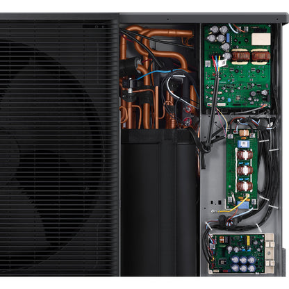 SAMSUNG EHS Quint vonkajšia jednotka 16 kW 1f — pohľad do vnútra s otvoreným krytom