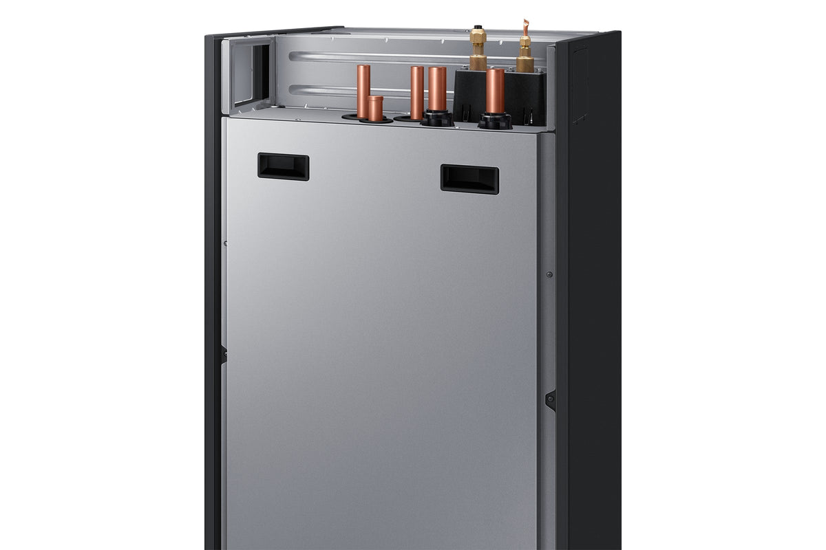 SAMSUNG EHS Split 12,5 kW – 200 l · 1 zóna, 3f — detail prípojok na hornej strane