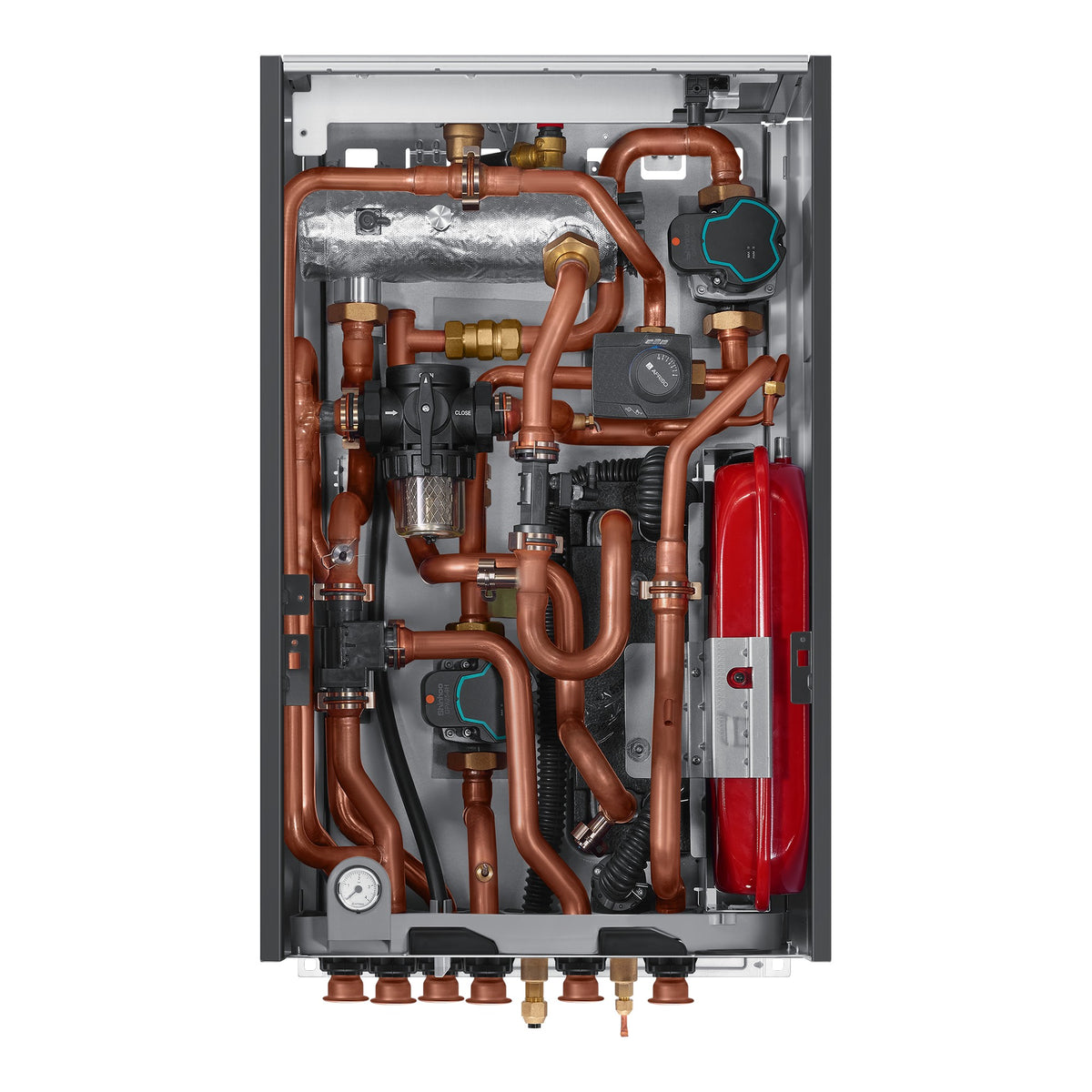 SAMSUNG EHS Split 4,4 kW – Bez zásobníka · 2 zóny — pohľad do vnútra bez krytu